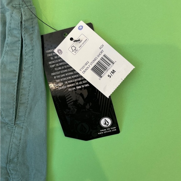 Volcom Teal Boys Shorts - Picture 6 of 6